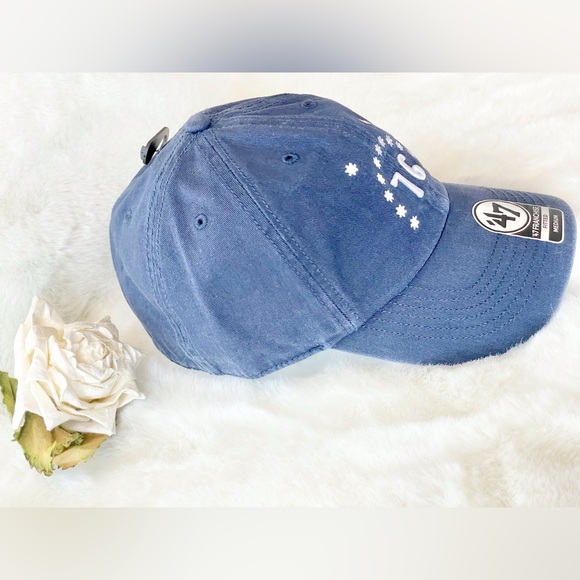 New with tags “76 & 13” AMERICANA HAT SZ Medium. Navy Blue with white stars - Picture 2 of 6